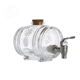 Elegant Lead-Free Glass Whiskey Decanter with Wooden Support - Julia M LifeStyles