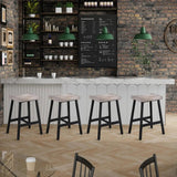 White Backless Bar Stools, Set of 2 - Julia M LifeStyles