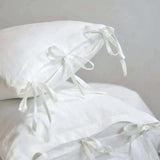 White Linen Nordic Pillowcase Set - King Size (2PCS) - Julia M LifeStyles