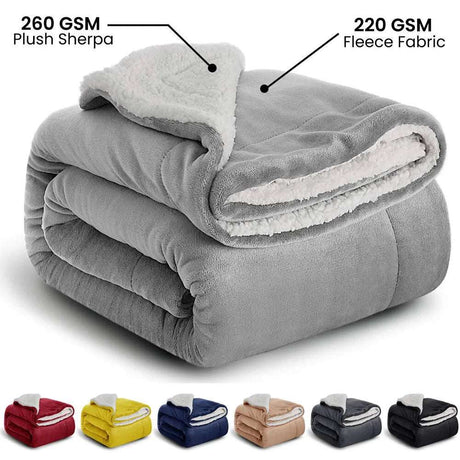 Winter Bliss Sherpa Fleece Blanket - Julia M LifeStyles