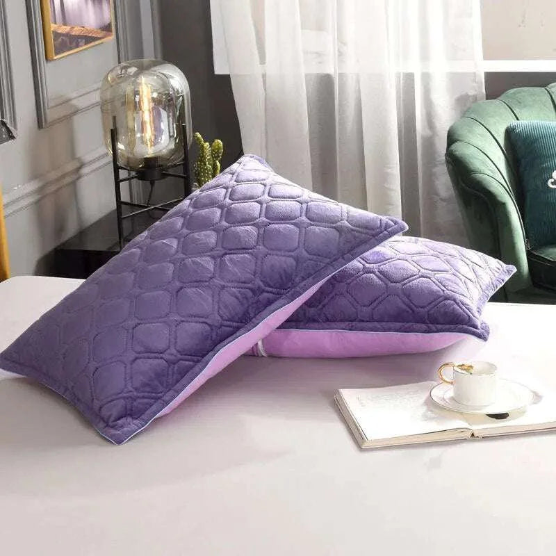 Winter Velvet Pillowcase pillowcases & shams Julia M Home & Kitchen   