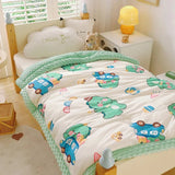 Winter Warm Baby Quilt Comforter Quilted Blanket Summer Soft Nap Cover Bed Thick Blanket Newborn Infant Swaddle Wrap Bedding - Julia M LifeStyles