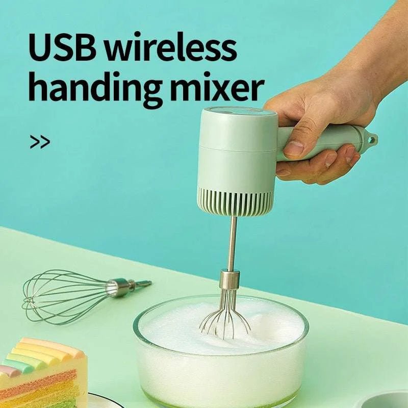 Wireless Portable Electric Food Mixer Hand Blender 3 Speeds - Julia M LifeStyles