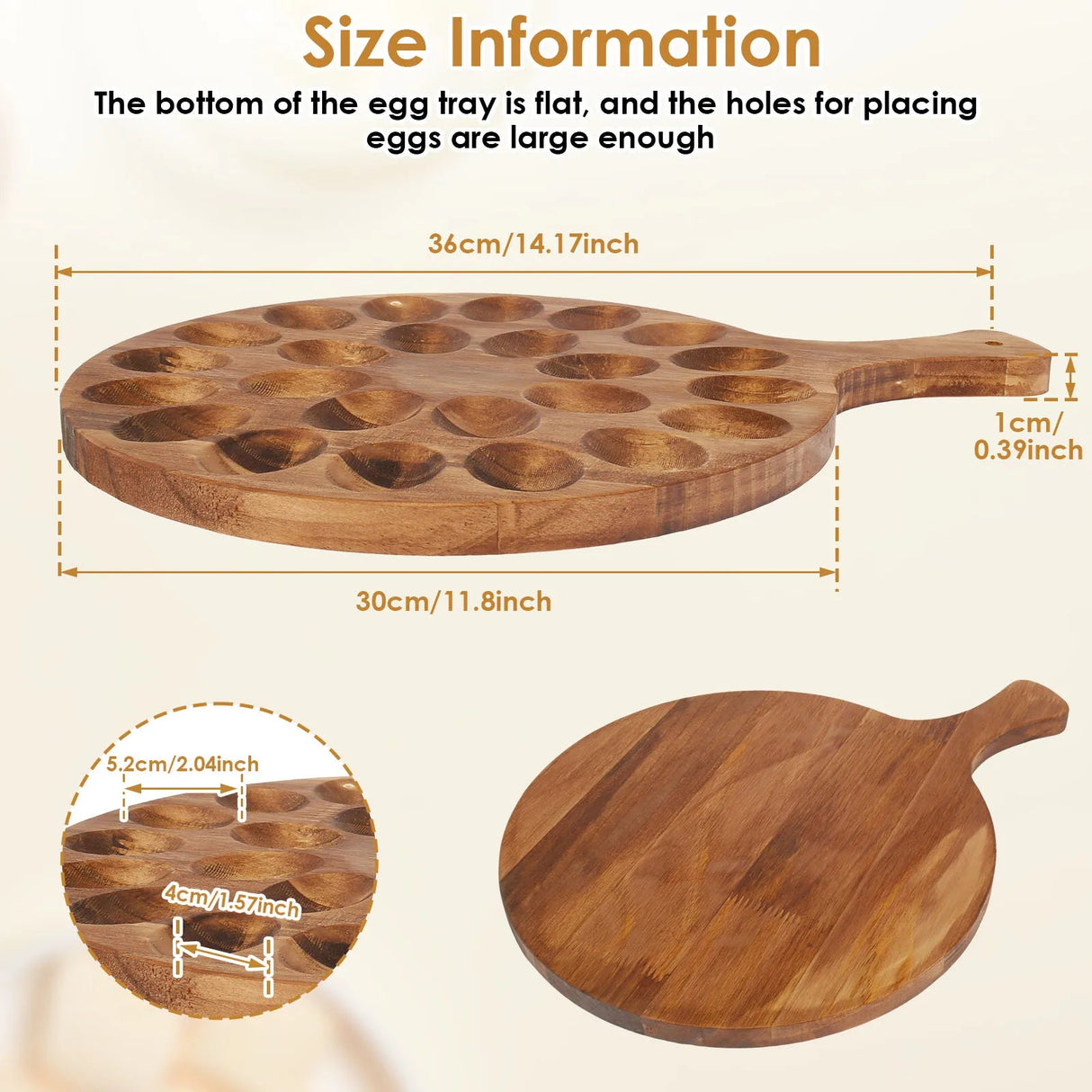 Wood Egg Holder & Charcuterie Board - Julia M LifeStyles