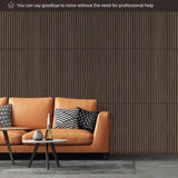 Wood Slat Acoustic Panels for Stylish Decor, Noise Reduction, 3D Fluted Panel for Wall, Interior Design, 47 in - Julia M LifeStyles