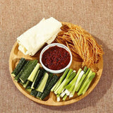 Wooden Divided Round Serving Tray - Perfect for Parties - Julia M LifeStyles