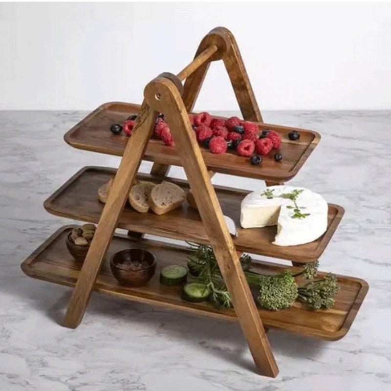 Wooden Fruit Tray for Serving & Storage 🍇🍓 - Julia M LifeStyles