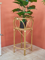 Wooden Rattan Flower Stand with Minimalist Design for Indoor Flower Pots & Green Plants - Julia M LifeStyles