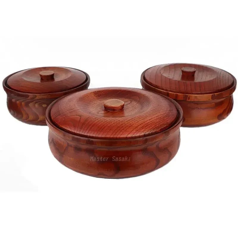 Wooden Salad Bowl with Lid - Eco - Friendly & Durable - Julia M LifeStyles