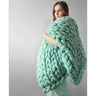 Chunky Merino Wool Blanket wool blanket Julia M Home & Kitchen picture color 1 100x100cm 