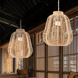 Woven Rattan Pendant Lampshade: Elevate Your Lighting Style 🌟 - Julia M LifeStyles