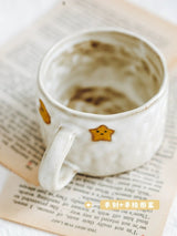 Original Japanese Style Handmade Retro Stoneware Coffee Cup Creative Cute Young Adult Heart Mug Cup - Julia M LifeStyles