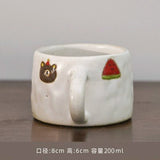 Original Japanese Style Handmade Retro Stoneware Coffee Cup Creative Cute Young Adult Heart Mug Cup - Julia M LifeStyles