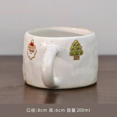 Original Japanese Style Handmade Retro Stoneware Coffee Cup Creative Cute Young Adult Heart Mug Cup - Julia M LifeStyles