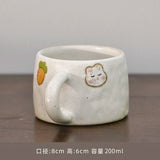 Original Japanese Style Handmade Retro Stoneware Coffee Cup Creative Cute Young Adult Heart Mug Cup - Julia M LifeStyles