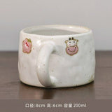 Original Japanese Style Handmade Retro Stoneware Coffee Cup Creative Cute Young Adult Heart Mug Cup - Julia M LifeStyles