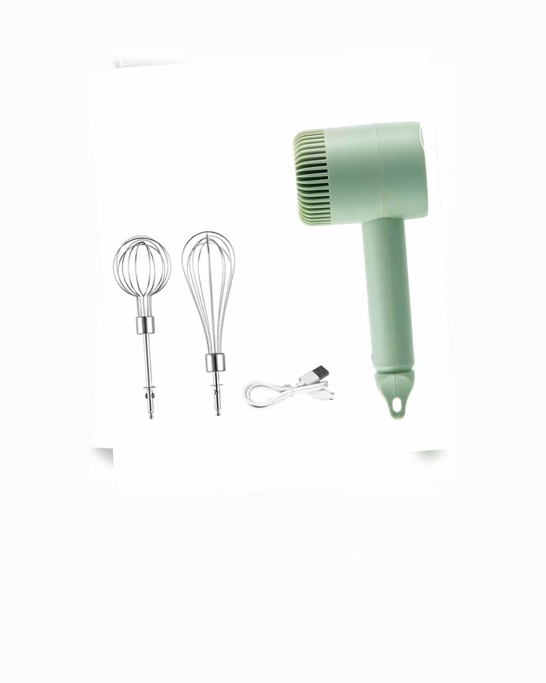 Wireless Portable Electric Food Mixer Hand Blender 3 Speeds