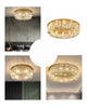 Luxury Modern Minimalist Crystal Glass Round Ceiling Chandelier